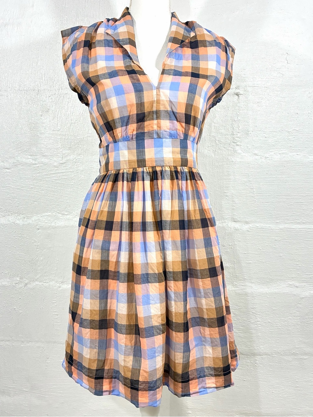 FRENCH CONNECTION PLAID DRESS